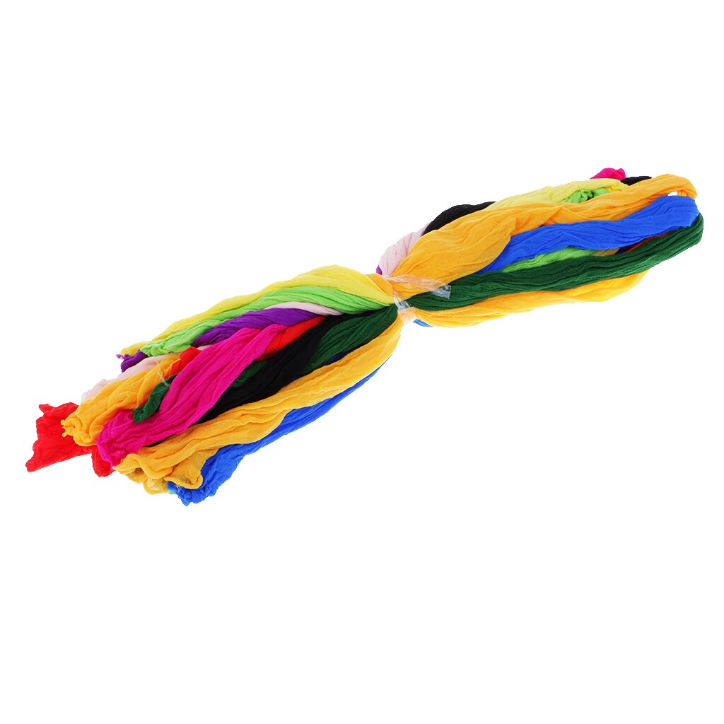 10Pcs Mixed Color Nylon Stocking Flower Making Material Floral Craft Pieces