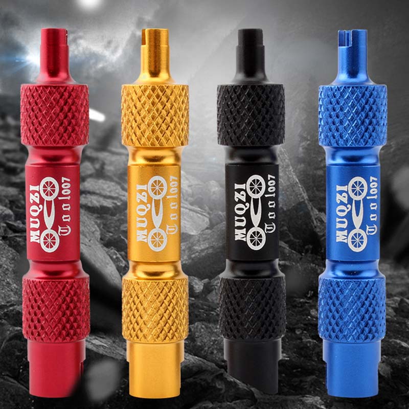 Double-Head Tyre Valve Core With Remover Tool Schrader Car Bike Motorcycle Wheel