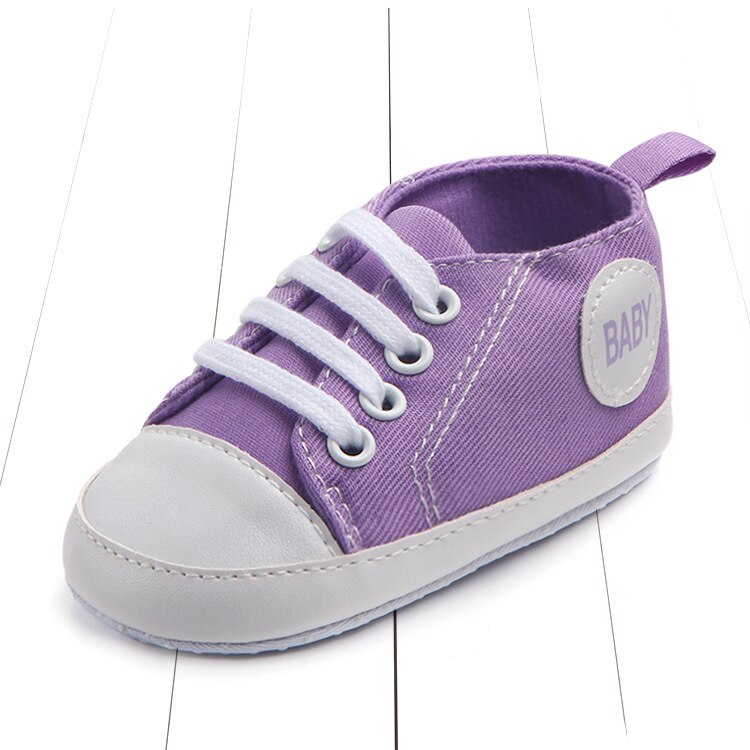 Primavera e outono 0-1 ano de idade sapatos de lona do bebê menino sapatos para homens tênis de bebê menina com sola tênis para bebês meninos: B / 12