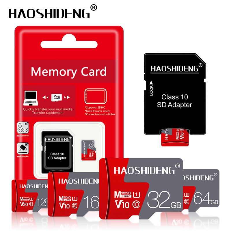 Class10 capacité réelle SDHC/SDXC TF 32GB 16GB cartes Micro SD 64GB 128GB cartes mémoire complètes pour tablette de téléphone