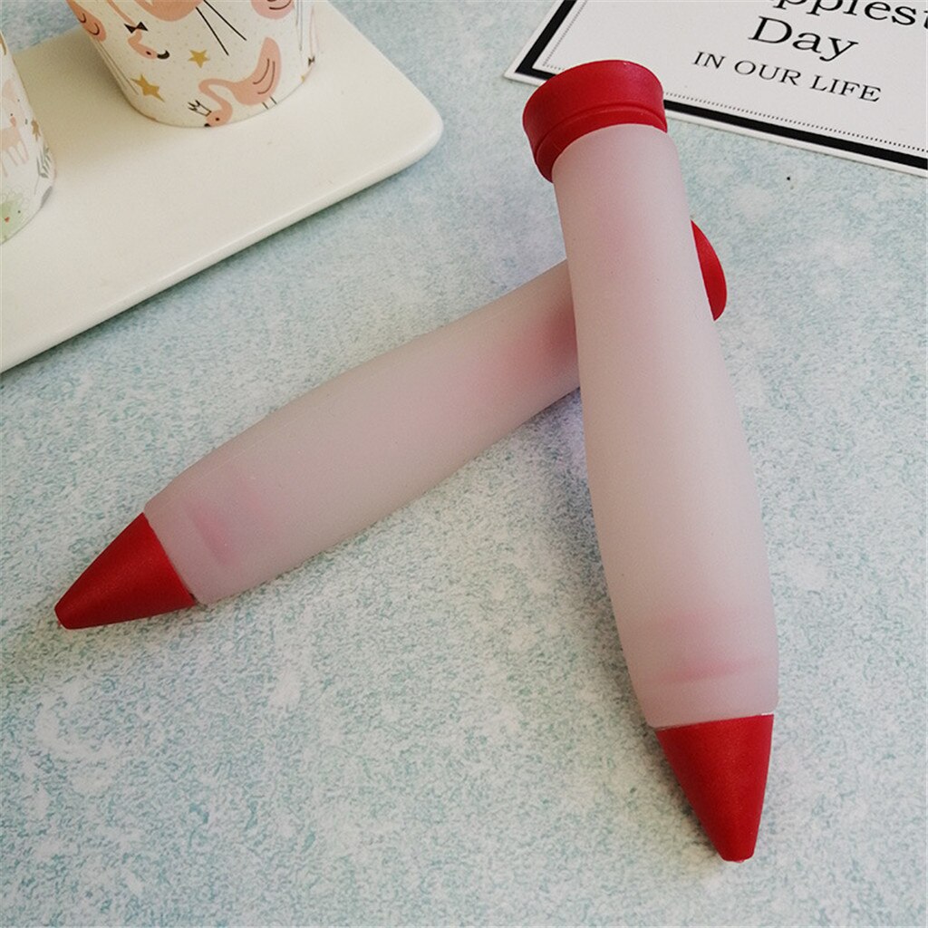 Bolígrafo de silicona para pasteles, jeringa de escritura para glaseado, herramienta de decoración para hornear, boquillas de pastelería para manga pastelera, accesorios de cocina