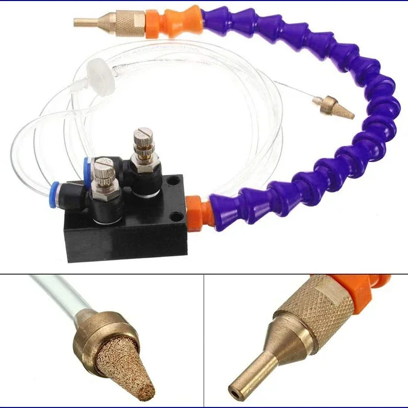 Cooling Sprayer Mist Coolant Hoses Cool Lathe Milling Drill Tool Lubrication Spray for 8mm Air Pipe CNC Unit Engraving Machine