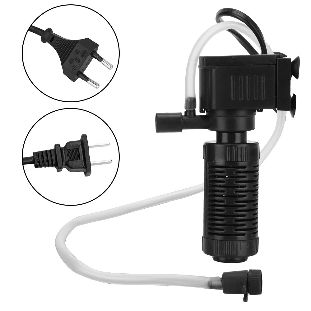 Filtro 3 in 1 per acquario serbatoio di pesce ossigenazione filtrazione sommergibile Mini serbatoio di pesce filtro depuratore d&#39;acqua