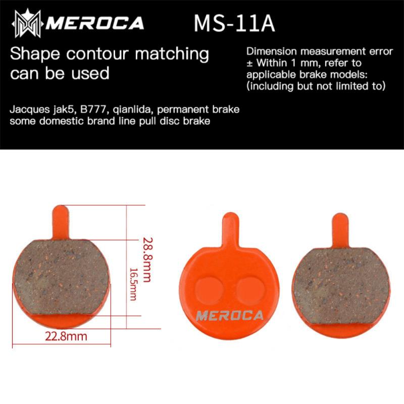 Pastillas de freno de bicicleta para BB5 M355 XT M446, piezas de bicicleta de montaña, pastillas de freno de disco orgánico de resina para ciclismo de carretera: MS-11A