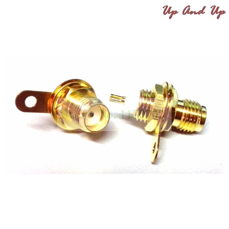 2 Stuks Connector Sma Male Moer Flens Panel Mount Voor Radio Antenne Socket