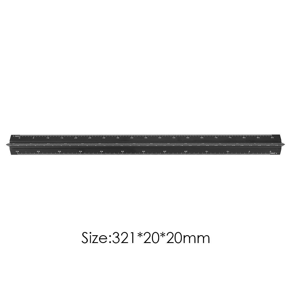 Scale Ruler Triangular Architect Engineer Scale Ruler Aluminum Alloy Scale Ruler Drafting Tools Architectural Scale Ruler-Black: huge comparison