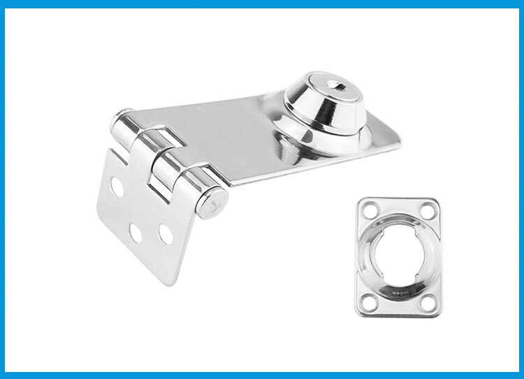 2PCS Marine Boat SS 304 Locking Hasp Safety Lock Hatch Cabinet Door Cabin Deck Locker Hatch Latch yacht accessories