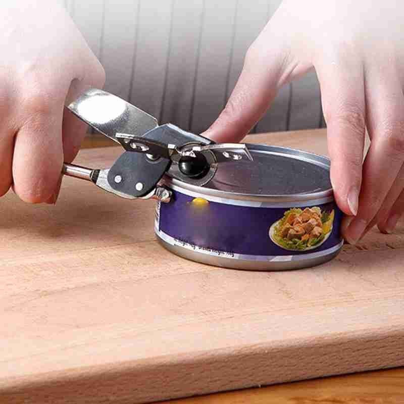 Abrelatas Manual ergonómico , herramientas de cocina, abrelatas Manual, lateral de acero A3M7