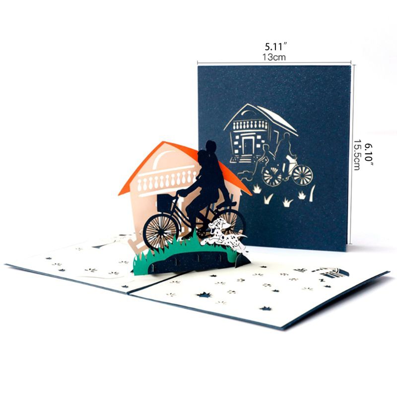 1 pièces papier 3d Super papa carte 3d merci carte papier dessin animé carte de voeux papier coupe fête des pères carte de remerciement