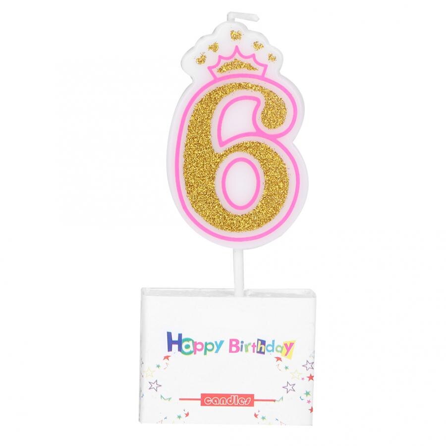 0-8 års fødselsdag lys piger børn fødselsdag numre lys fest krone røgfri kage lys til til kage fest forsyninger: 6