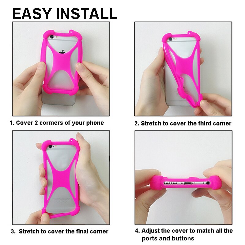 For Samsung Galaxy Ace S5830 S5830i / Style G310 Cover Universal Silicone Case Soft Elastic Bumper Cell Phone Case Funda