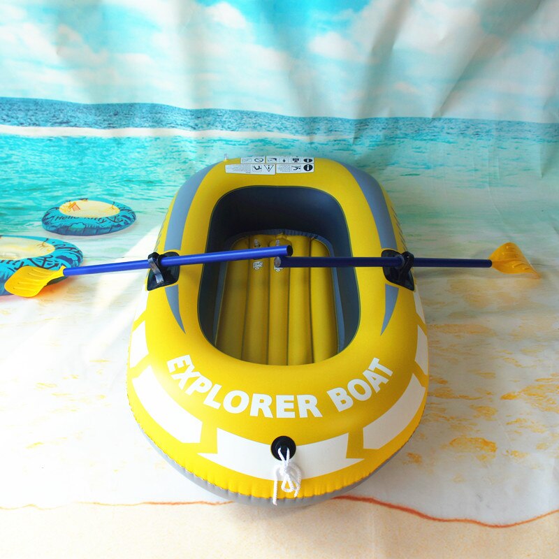 Inflatable Kayak Canoe 55kg Rowing Air Boat Double Valve Drifting Diving Inflatable Boat Fishing Boat