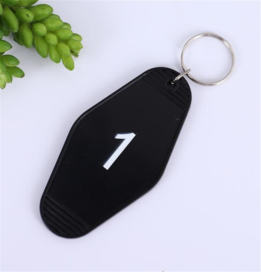 30pcs/lot Blank Acrylic Motel Keychain Key tag luggage hanging hotel number ABS hanging card