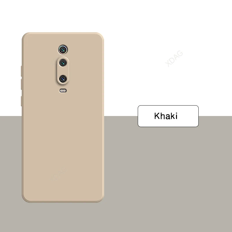 Coque de téléphone portable pour Xiaomi Mi9T Mi 9T Pro Funda 9TPro 5G, flocage interne, double couche en Silicone liquide, couverture arrière douce et originale: PP / Argent