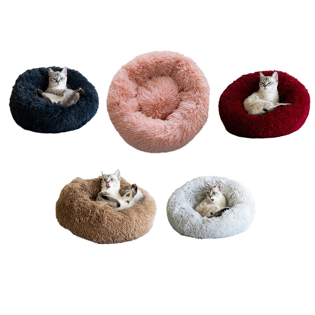 Autumn And Winter Thickening South Korean Plush Round Pet Nest Mat Cat Litter Kennel Small And Medium Cloth Pet Nest