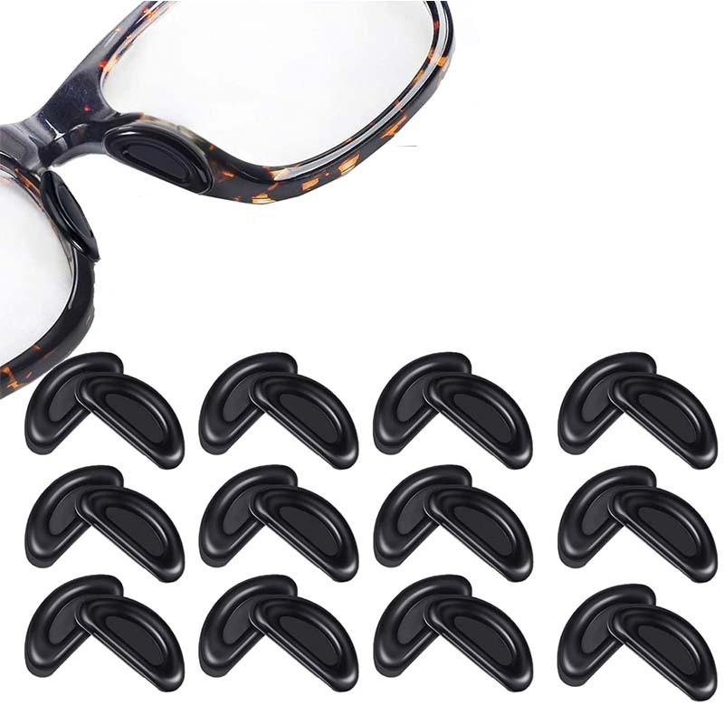 20 Stück selbstklebende Nasenpads, Brillen-Nasenpads zum Aufkleben, Silikon, rutschfest, für Sonnenbrillen, dünne Nasenpads, Brillen: Anderes