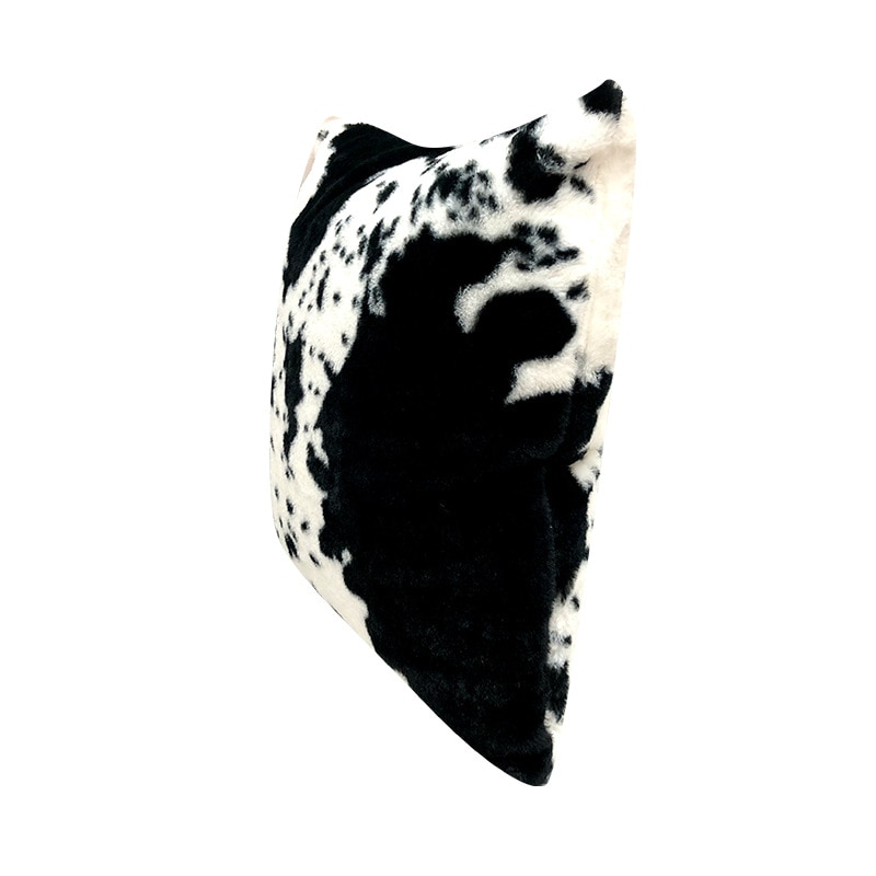 Boble kys ko mønster pudebetræk sort hvid pudebetræk dyremønster kunst bil indretning pude pudebetræk