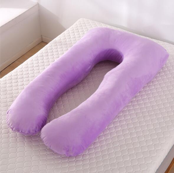 Mamma gravid sovestøttepute barsel multifunksjon u form pute avlastningspute myk 60*110cm yyf 004: Yyf 004p