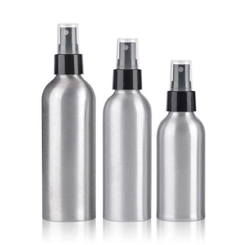 30ml aluminium spray verstuiver fles hervulbare lege flessen zwarte pomp verstuiver 250ml cosmetische verpakkingstool