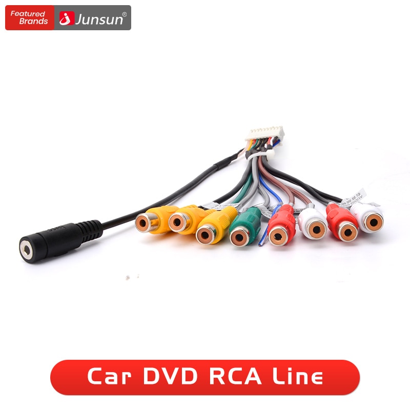 Junsun Auto Stereo Radio Rca Uitgang Draad Aux-In Adapter Kabel