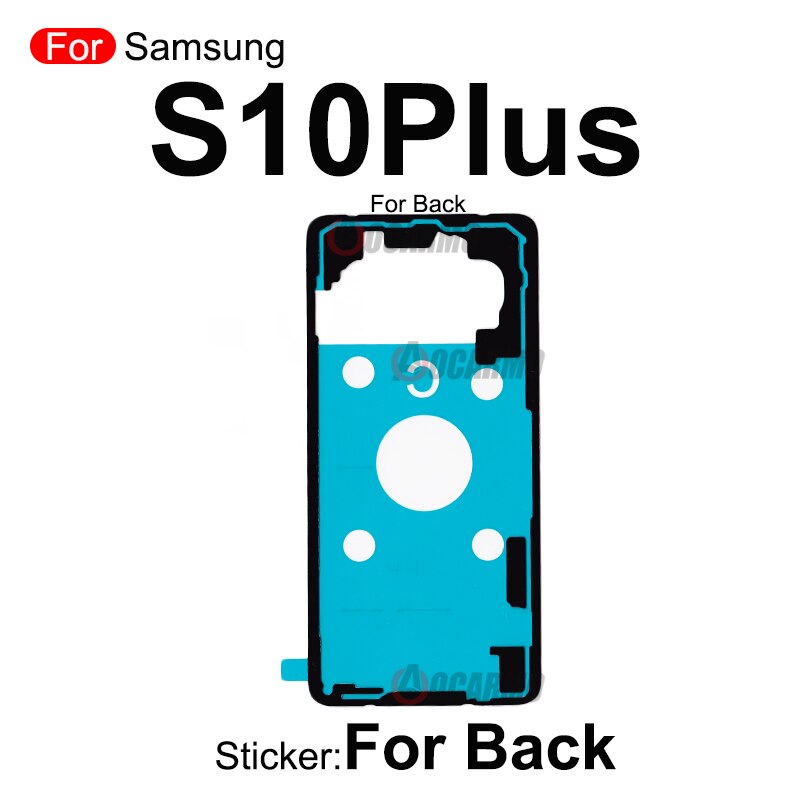 Pełny zestaw naklejek do Samsung Galaxy S10 Lite Plus S10+S10 5G S10E Przedni ekran LCD i tylna bateria Klej samoprzylepny Wymiana: YELLOW