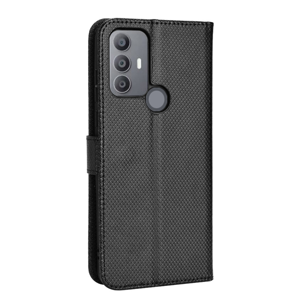 Per TCL 30E custodia Flip di lusso con motivo a diamante custodia in pelle PU portafoglio custodia per TCL 30 E TCL30E borsa per telefono