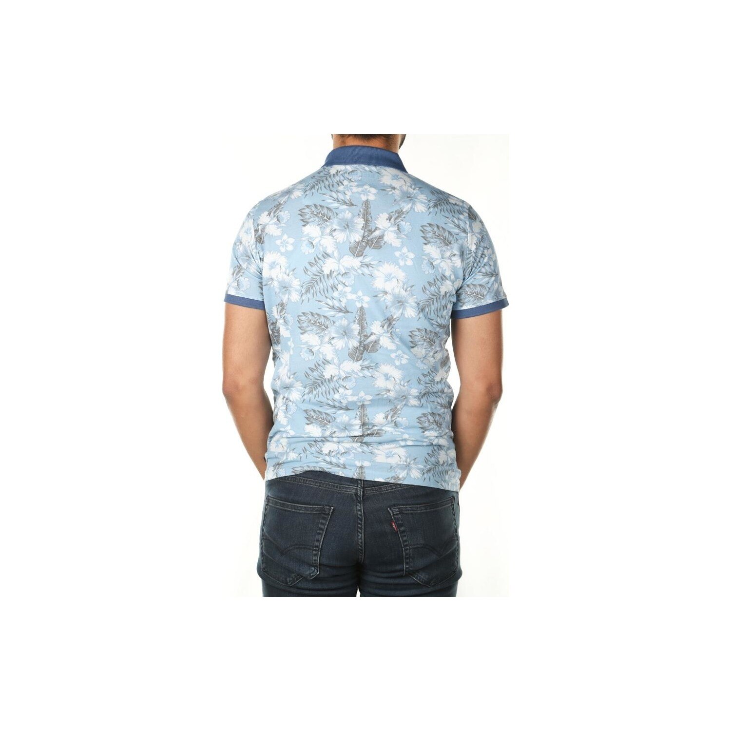 T-Shirt Polo pour homme, vêtement à la fleur de Bad Bear, C61