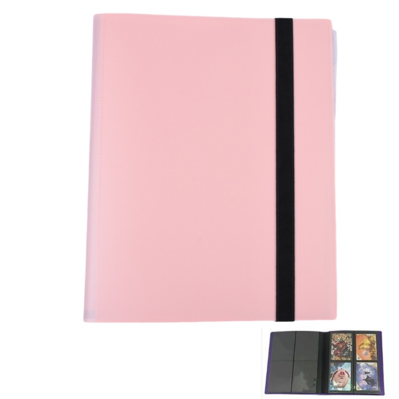 Premium Trading Card Binder met meerdere zakken - Houdt 160/360/480 kaarten - Duurzame PP-hoes - Ideaal voor basketbal, voetbal en sportkaarten: Bordeaux