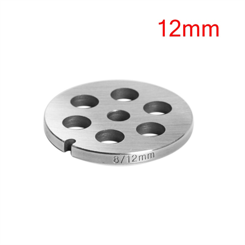 Type 8 Meat Grinder Plate Disc 3/4.5/6/10/12/16mm Stainless Steel Grinder Disc Machinery Parts: 12mm