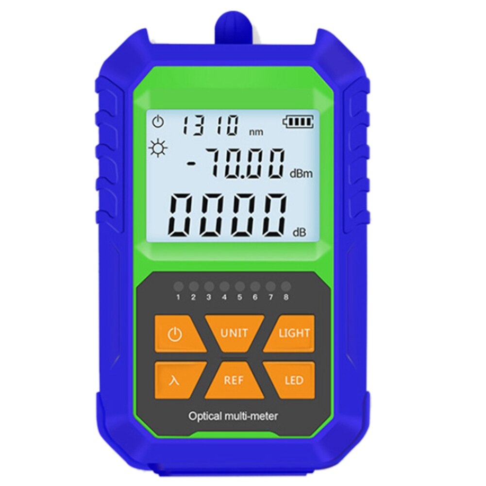 2 IN 1 High Accuracy Optical Power Meter With RJ45 Fiber Tester Self-Calibration With 6 Wavelengths