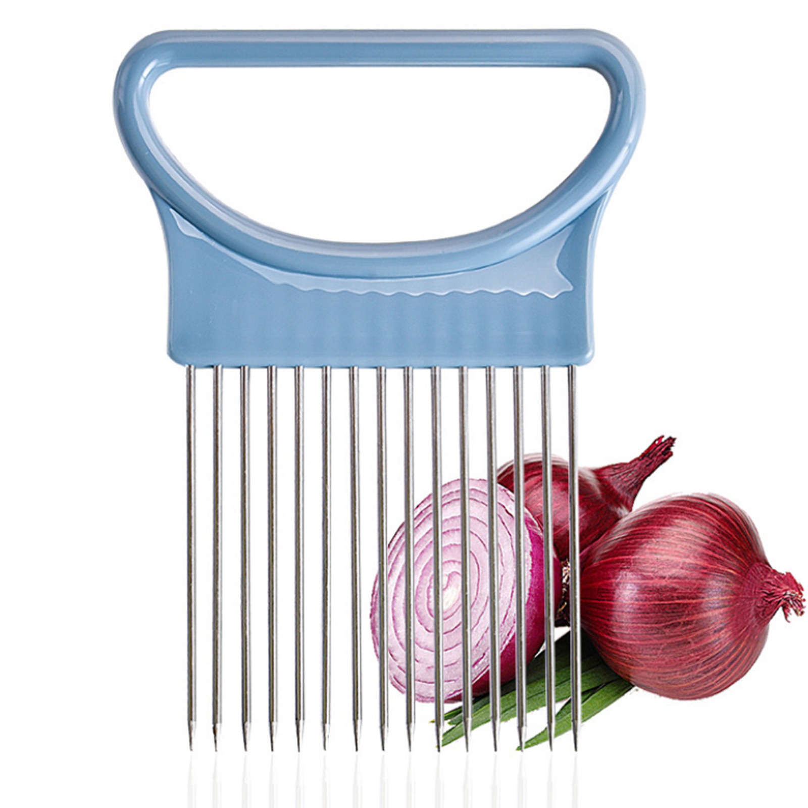 Meilleur support pour couper les oignons, trancheur de légumes, outils de coupe, fourchette à viande en acier inoxydable, pomme de terre, tomate, outils de cuisine, Gadgets