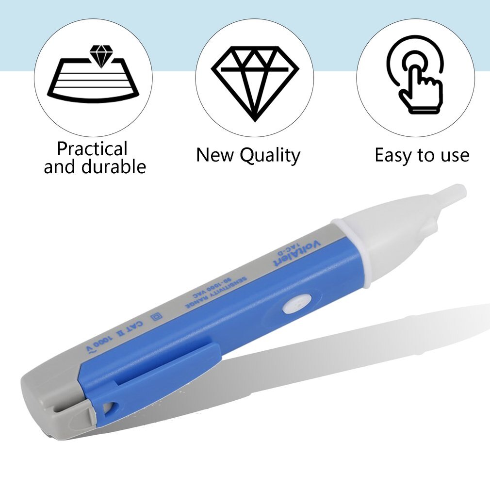 Digitale Elektrische Socket Muur Stopcontact Voltage Detector Sensor Tester Pen 90-1000V Spanning Meten Instrumenten