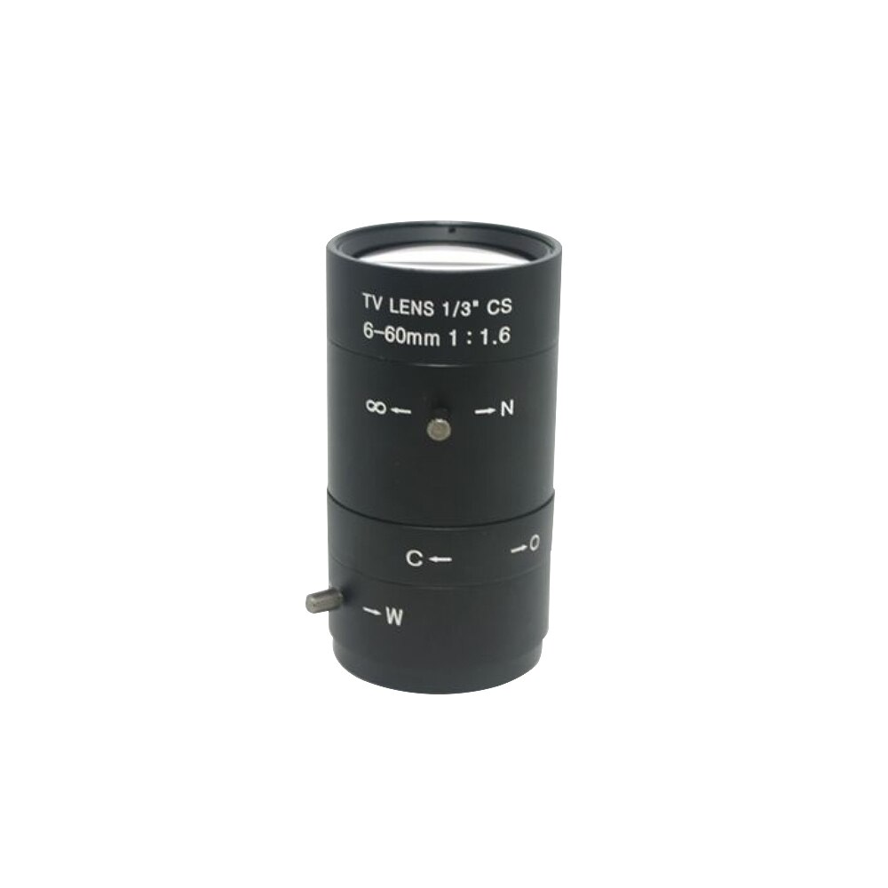 6-60mm CS C Mount Lens Manual IRIS ZOOM Varifocal F1.6 for CCTV Camera Industrial Microscope