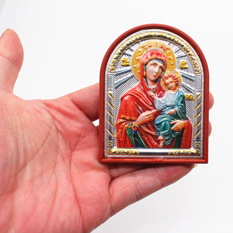 Ortodokse ikon kirke redskaber lod jesus / jomfru mary ikon