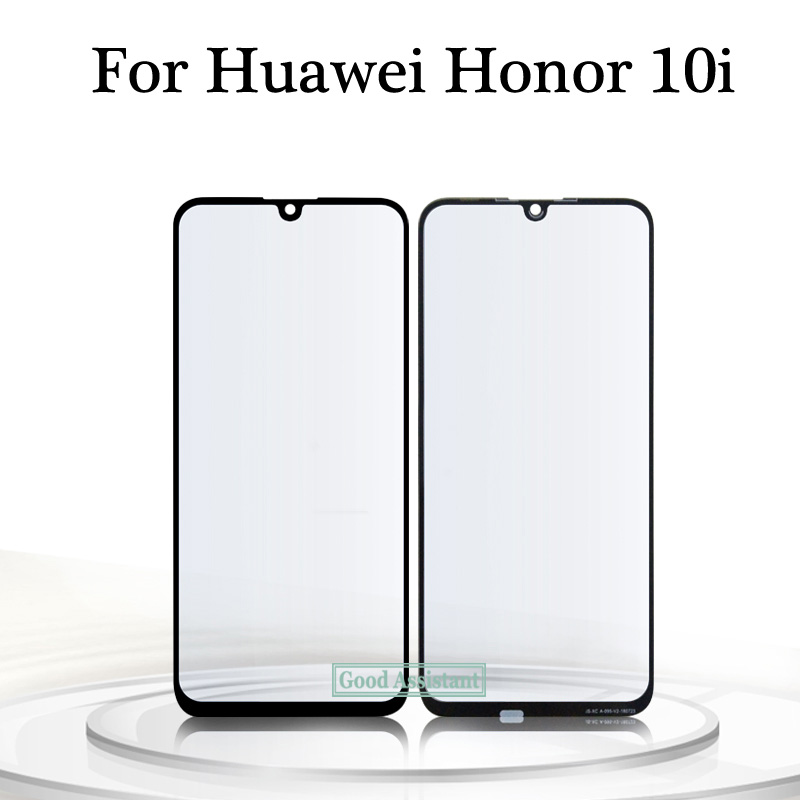 Black 6.21 inch For Huawei Honor 10i HRY-LX1T Front Touch Screen Glass Outer Lens Replacement ( no Cable )