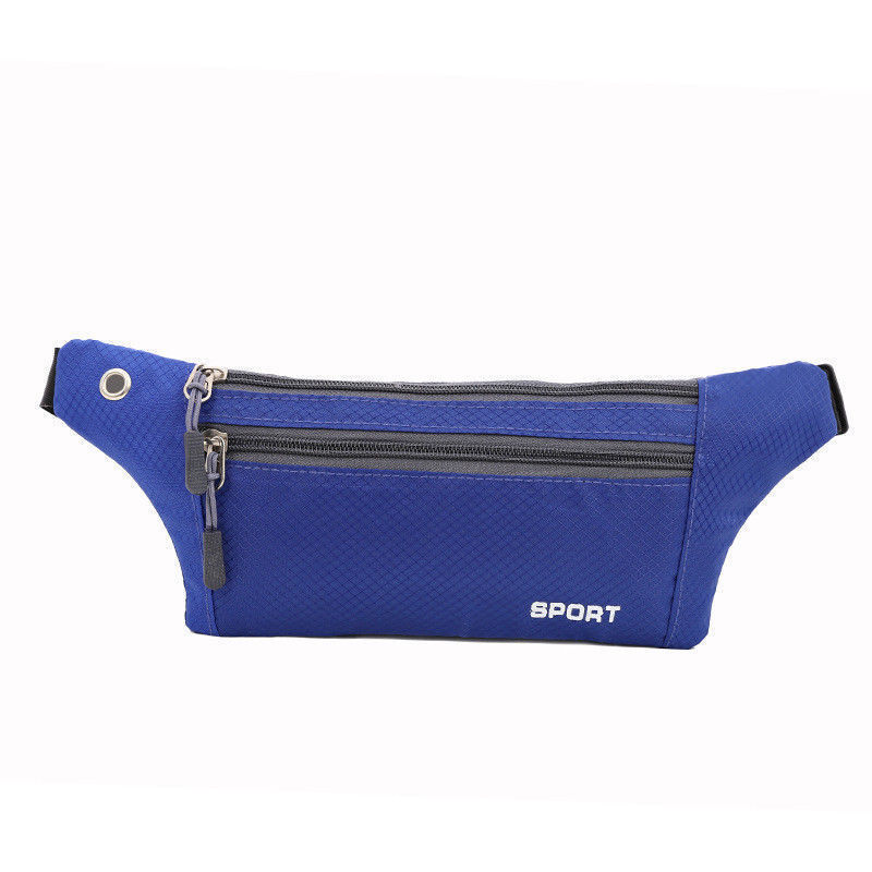 Brand Women Sports Running Belt Waist Pocket Bum Bags Cycling Jogging Travel Pack Wallet: Blue