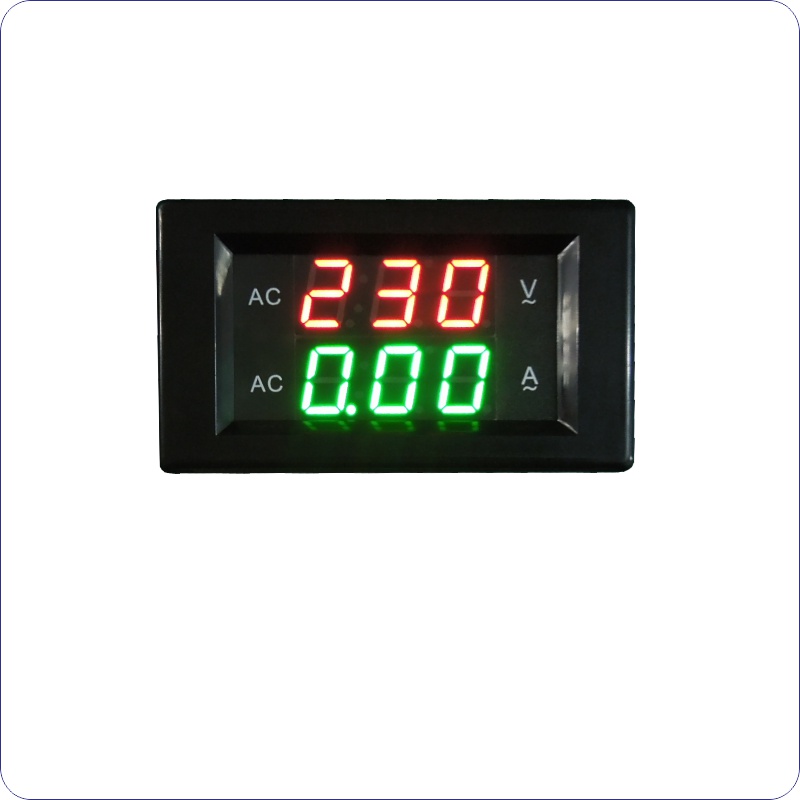 LED Volt Amp Panel Meter AC 0-500 V 100A AC Voltage stroom Meter voor Eenfase Variac Ampere Meter Digitale Voltmeter ampèremeter: Black cover