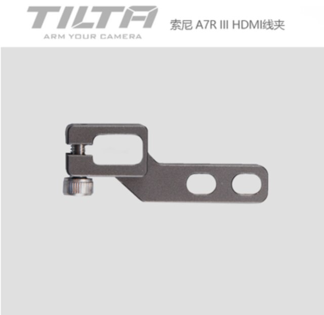 Tilta TA-T17-A-G Cage accessorie for SONY A7/A9 Single Rod Holder HDMI Clamp Attachment Run/Stop Cable HDMI to Micro HDMI CAGE: A7R III HDMI Clam