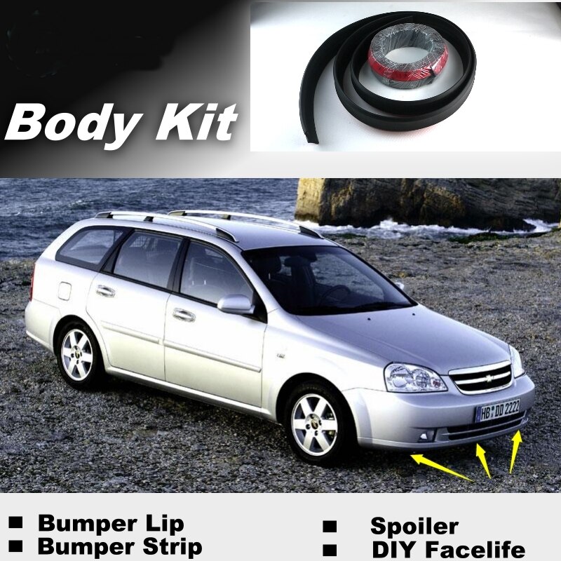 Novovisu Voor Chevrolet Estate J200 Bumper Lip Lippen/Winkel Spoiler Voor Auto Tuning/Raden Body Kit + Strip