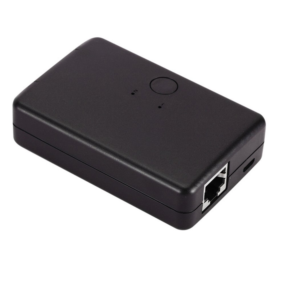 2 Port Network Switch LAN CAT Selector Mini Internet Internal External Network Switcher RJ45-2M Network Switcher Sharer