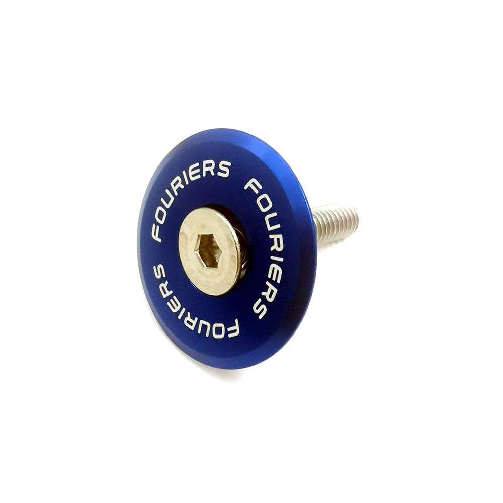 Fouriers Road Bicycle Stem Top Cap Headset Cover with Bolt Apply to 28.6mm 1 1/8" Front Fork Head Tube Cycling Headset Top Cap: New Blue