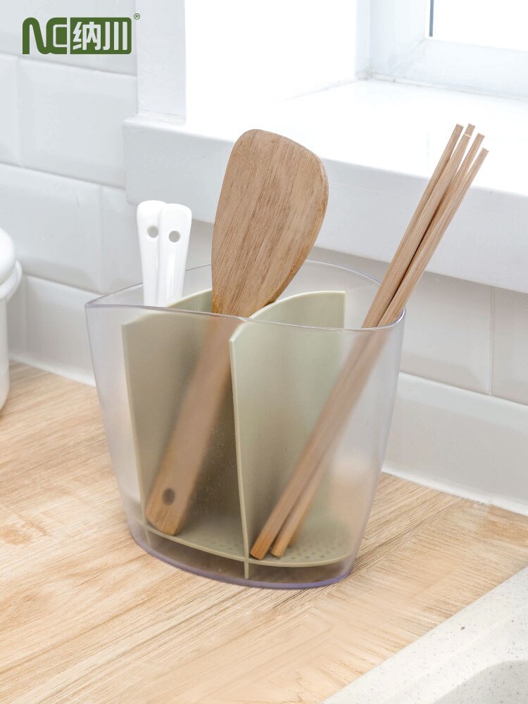 Plastic fork spoon holder cutlery bucket chopsticks bucket drain chopsticks box