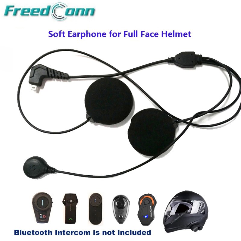 Mikrofon hörlurar öron högtalare tillbehör kostym för freedconn t-com 02 t- comvb tcom-sc bluetooth hjälm intercom headset delar