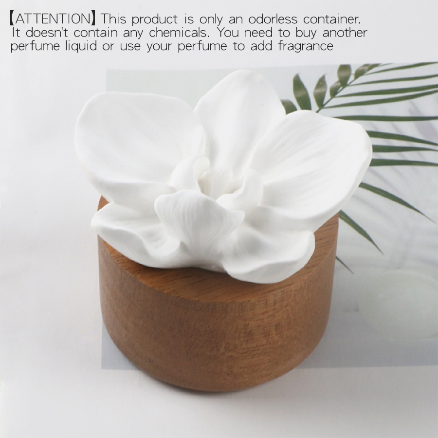 1PC bloem geurverspreider Geen parfum DIY geurdecoratie desktop woonkamer slaapkamer auto woonaccessoires aromatherapie item: WHITE