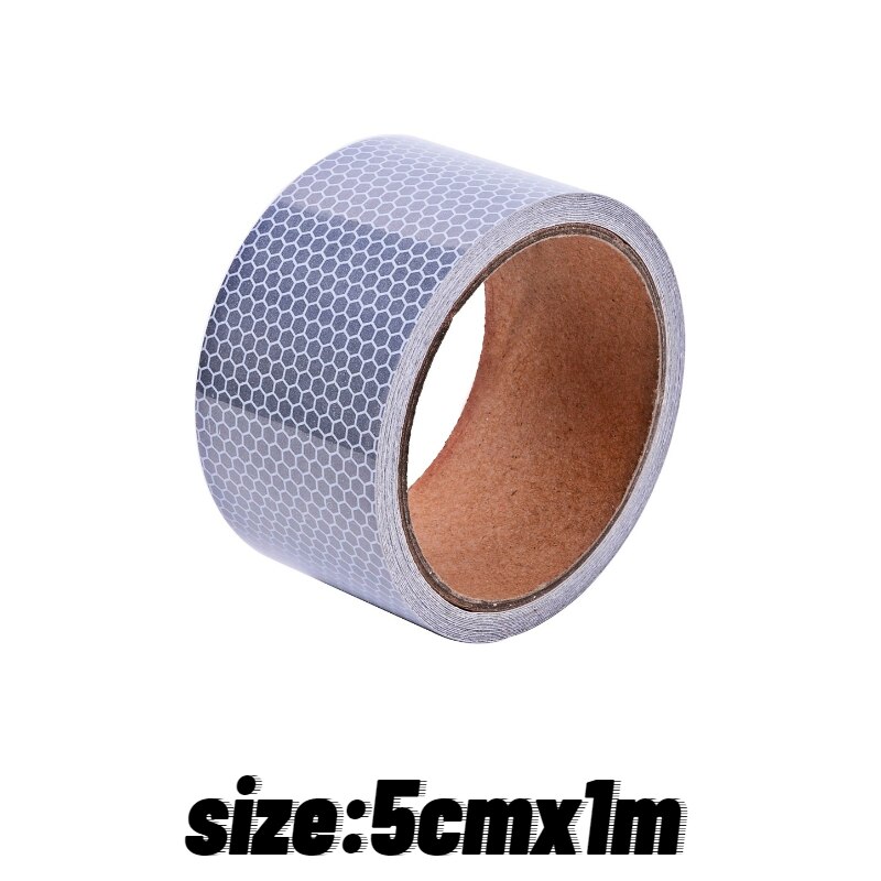 Bande autocollante réfléchissante, pour voiture, camion, vélo, remorque, accessoires de voiture, extérieur, bandes réfléchissantes: White 5cm