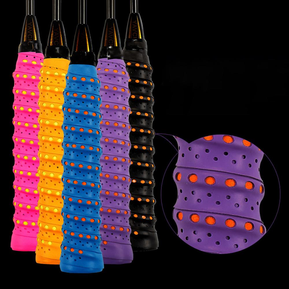 5 Kleuren Racket Grip Tape Kiel Rib Antislip Super Absorptie Racket Overgrip Zweetband Voor Badminton, tennis, Fiets Csv