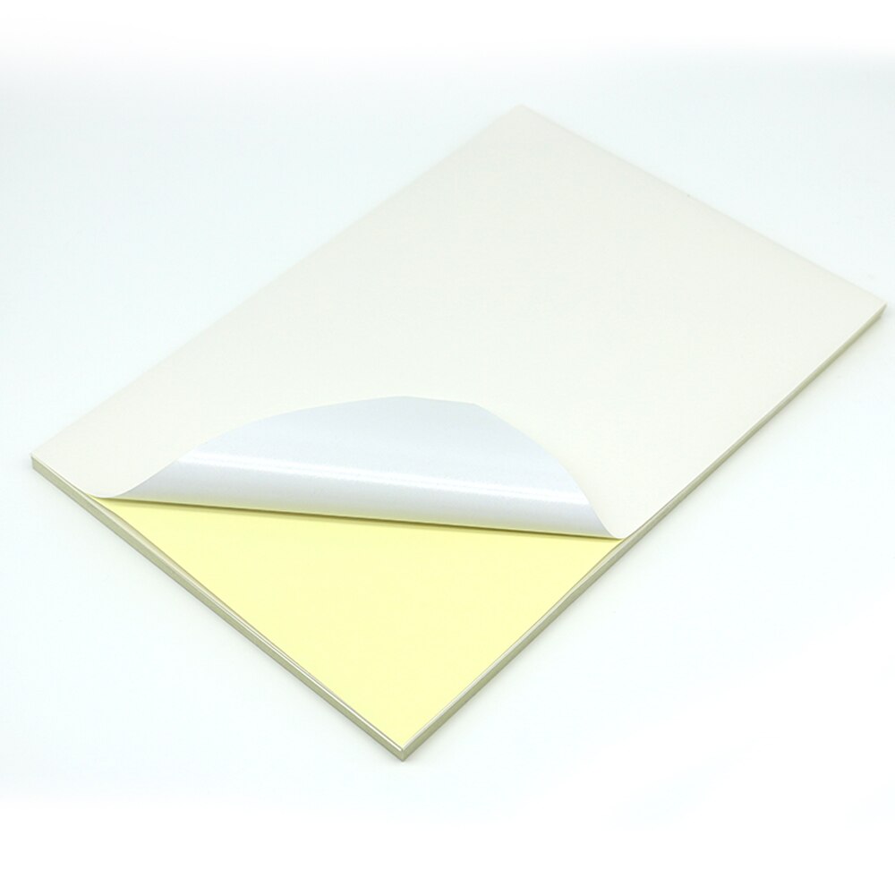 Colorful a4 Paper Self-adhesive Printer Paper Writable A4 Stickers: white