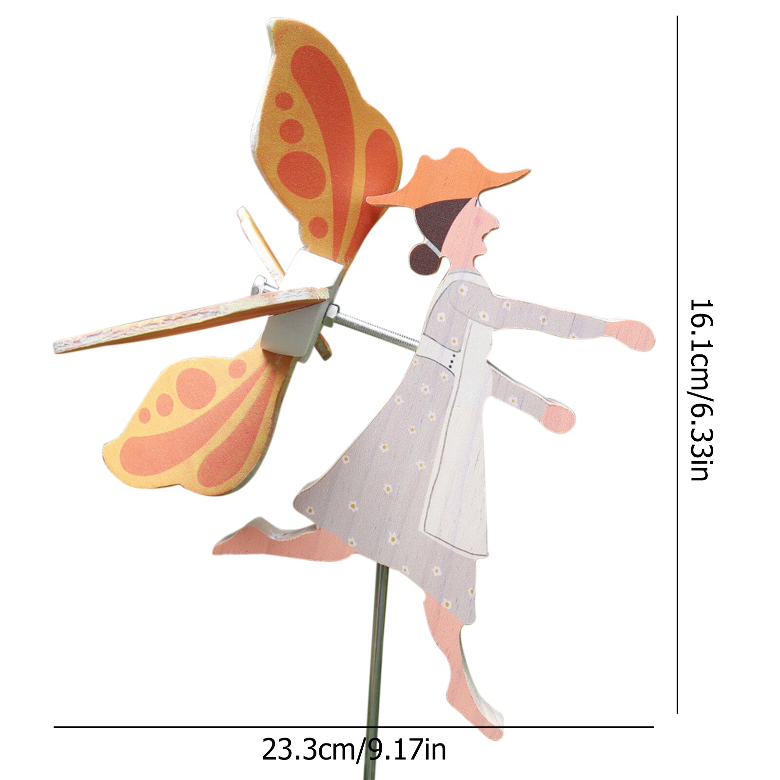 Garden Windmill Clown Wind Spinner Outdoor Statue Cute Decoration Craft Indoor Wind Catchers for Patio Lawn: Style B