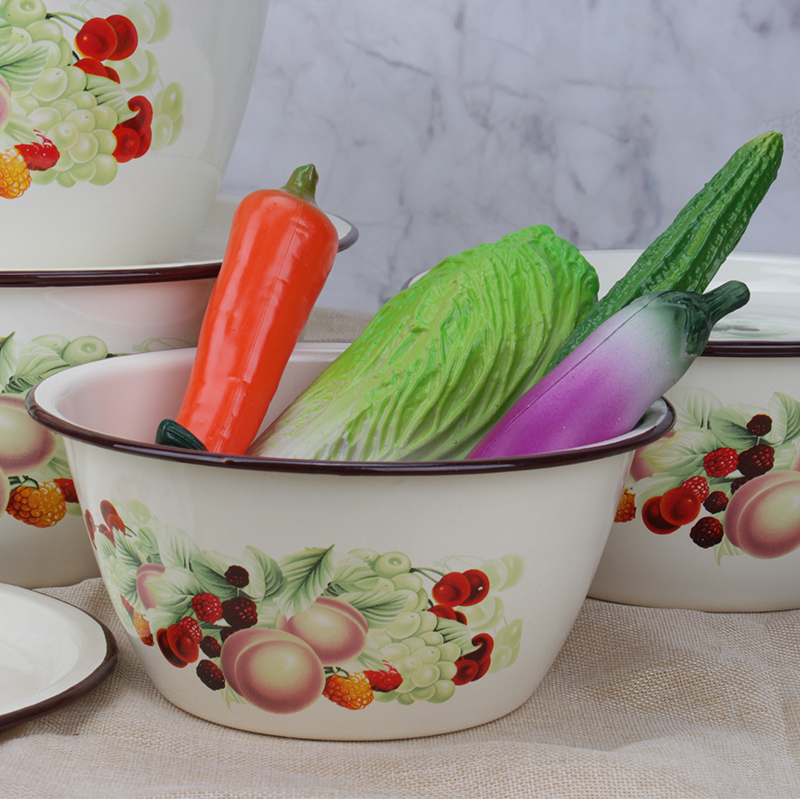 Nowa zagęszczona emalia płaska pokrywa umywalka emaliowana z pokrywą robić pogłębienia basenu smalec umywalka kluska wypełnienie umywalka przykrywka robić filiżanki