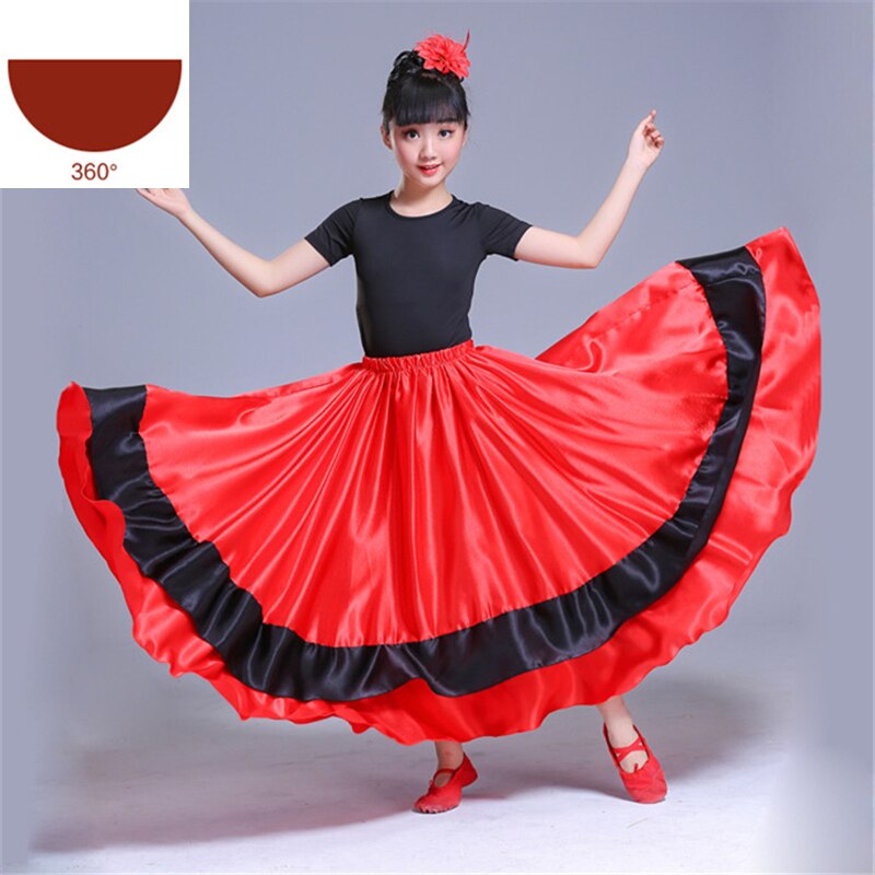 Jupe Flamenco pour filles robe espagnole chorale. Grandado